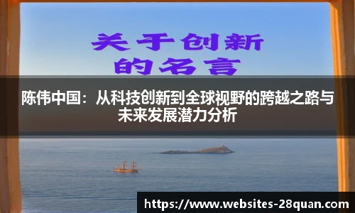 陈伟中国：从科技创新到全球视野的跨越之路与未来发展潜力分析